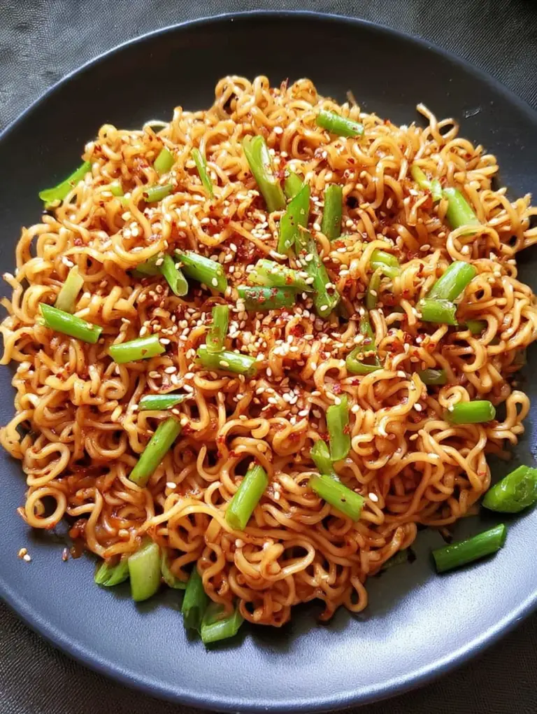 Sesame Garlic Ramen Noodles