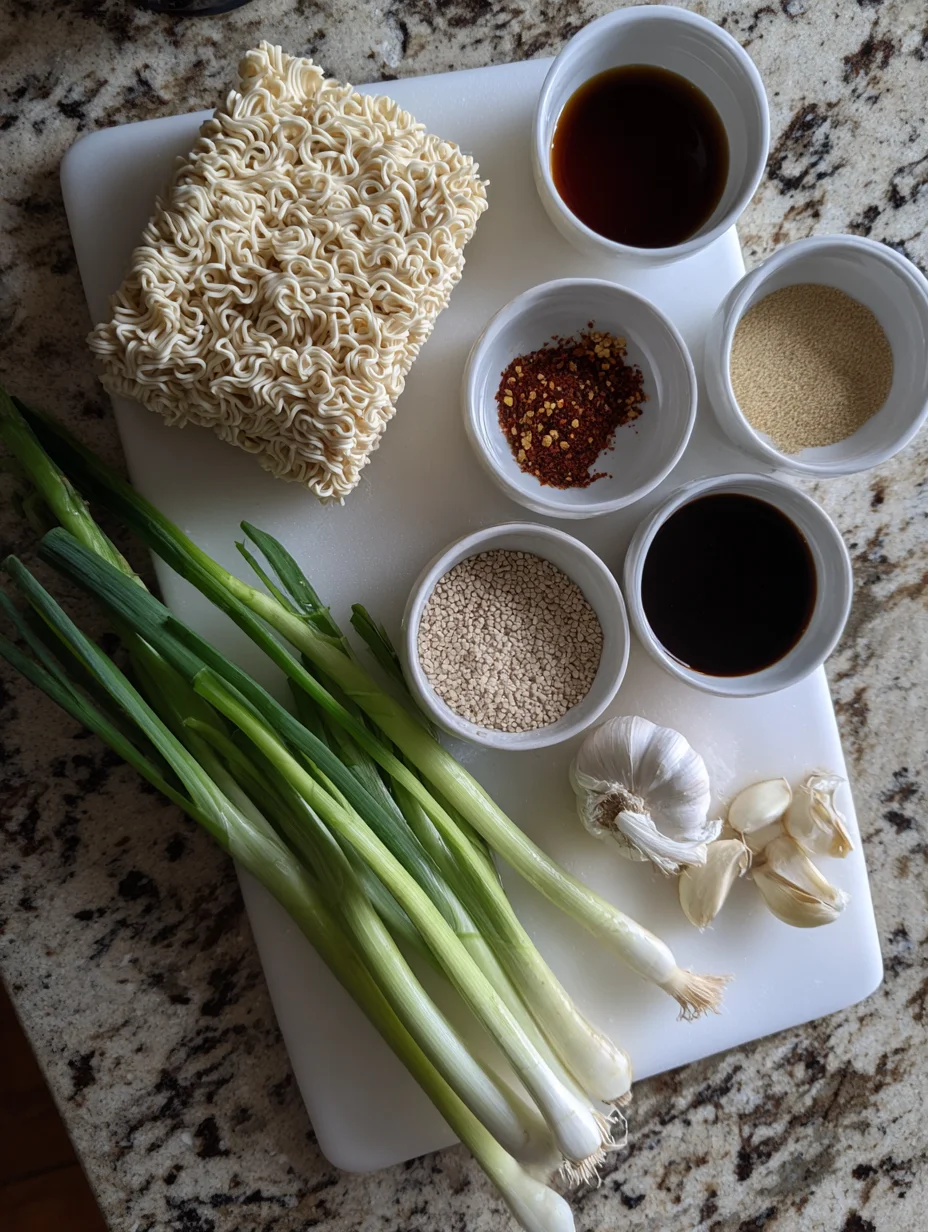 Sesame Garlic Ramen Noodles