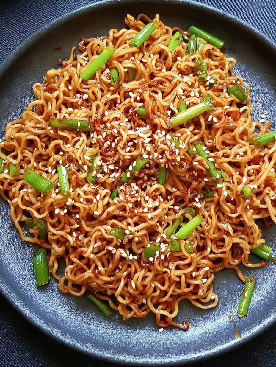 Sesame Garlic Ramen Noodles