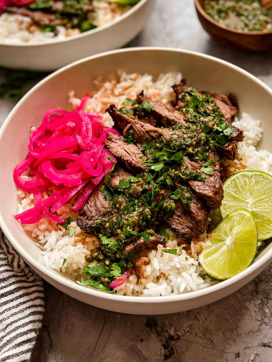 Skirt Steak Rice Bowls