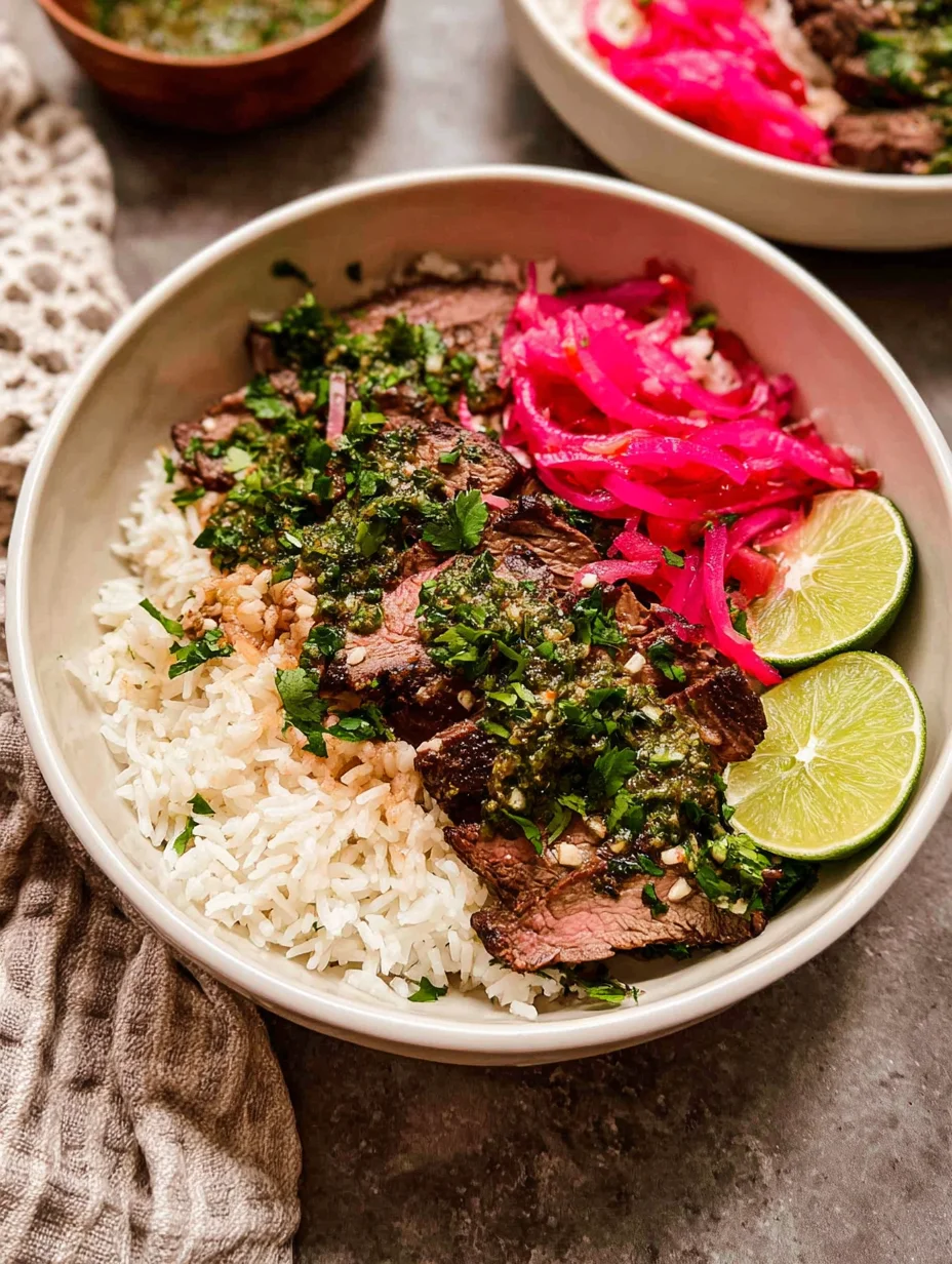 Skirt Steak Rice Bowls