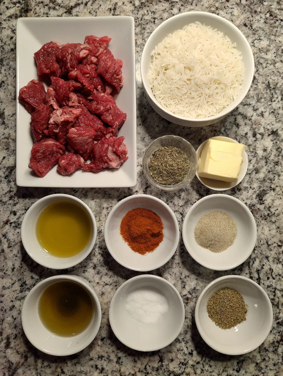 Steak Queso Rice