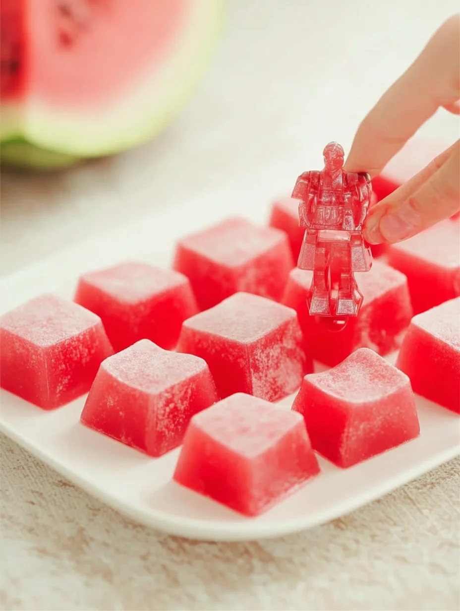 Watermelon Mochi