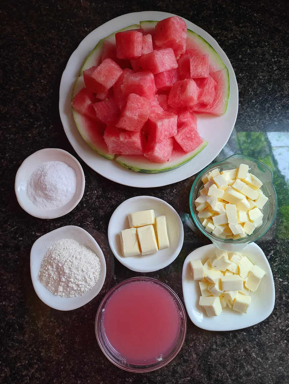 Watermelon Mochi