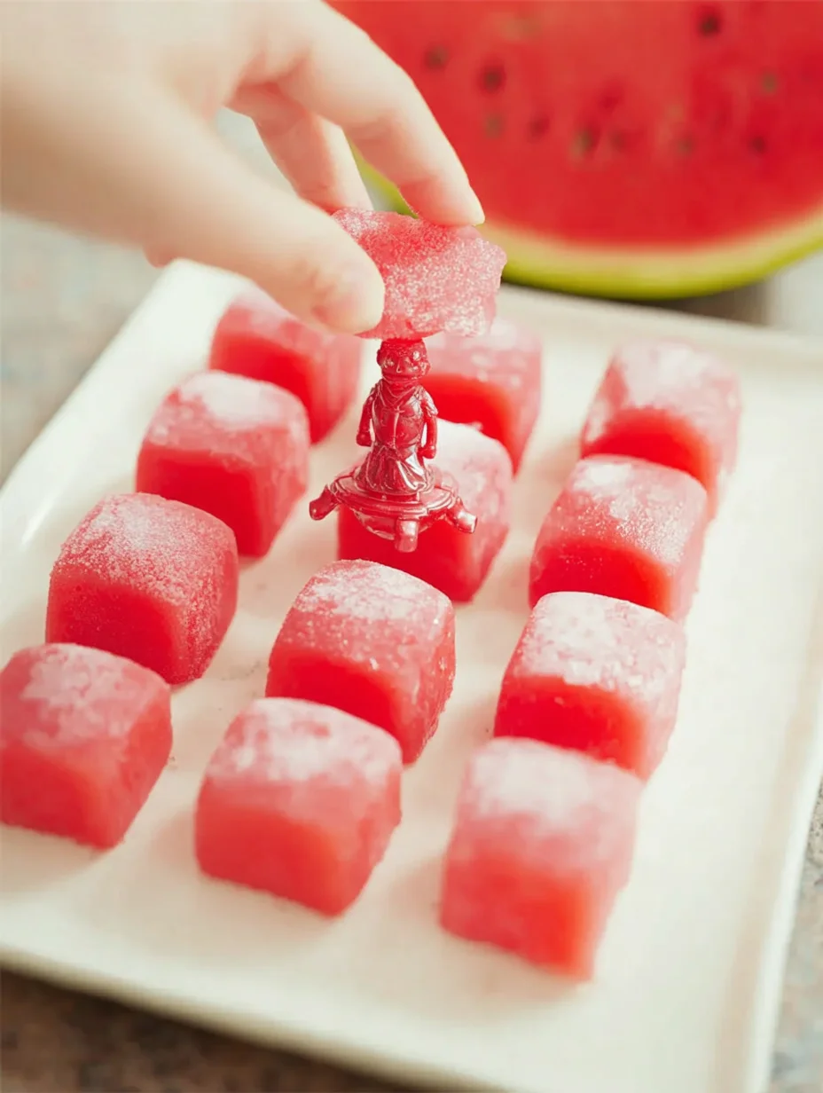 Watermelon Mochi