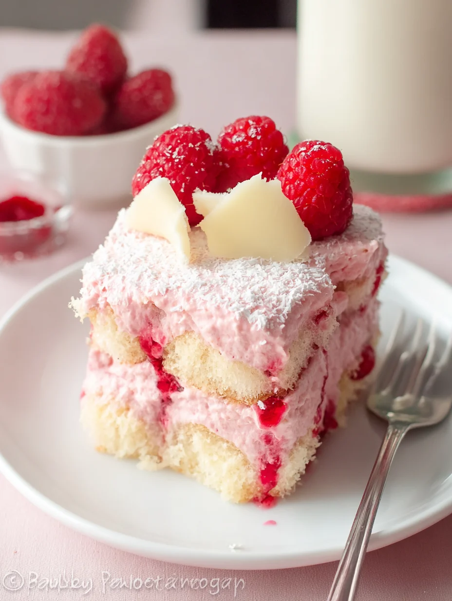 White Chocolate Raspberry Tiramisu