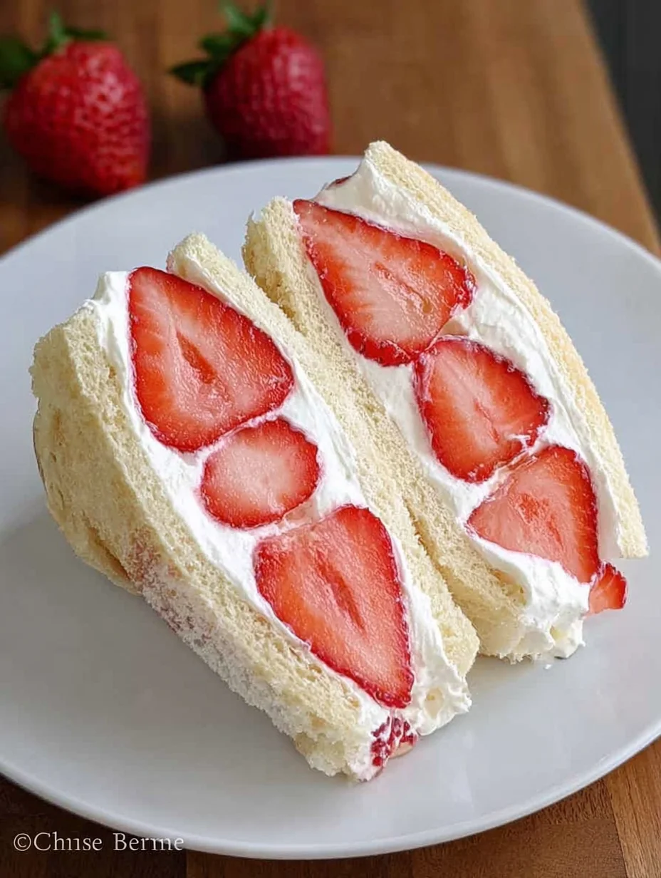 4-ingredient Strawberry Sando