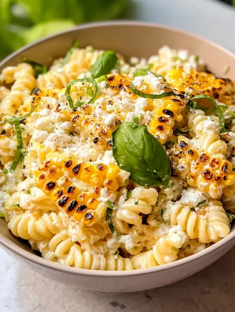 Creamy Street Corn Pasta Salad