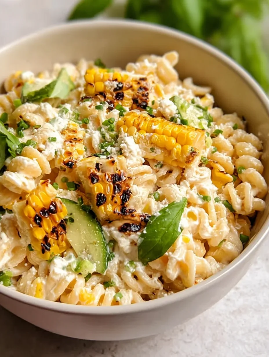 Creamy Street Corn Pasta Salad