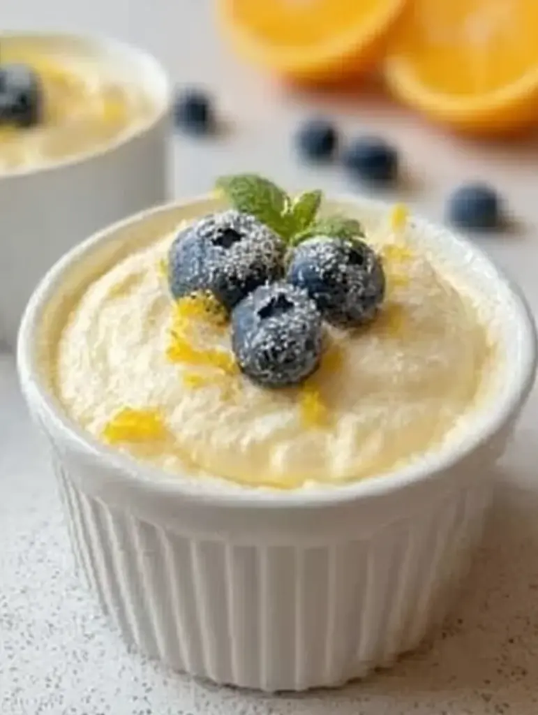 High Protein Lemon Cottage Cheese Pudding