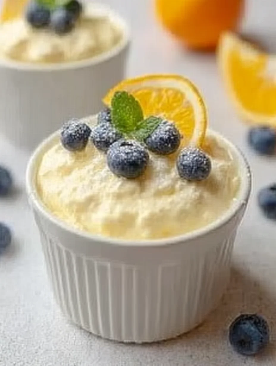 High Protein Lemon Cottage Cheese Pudding