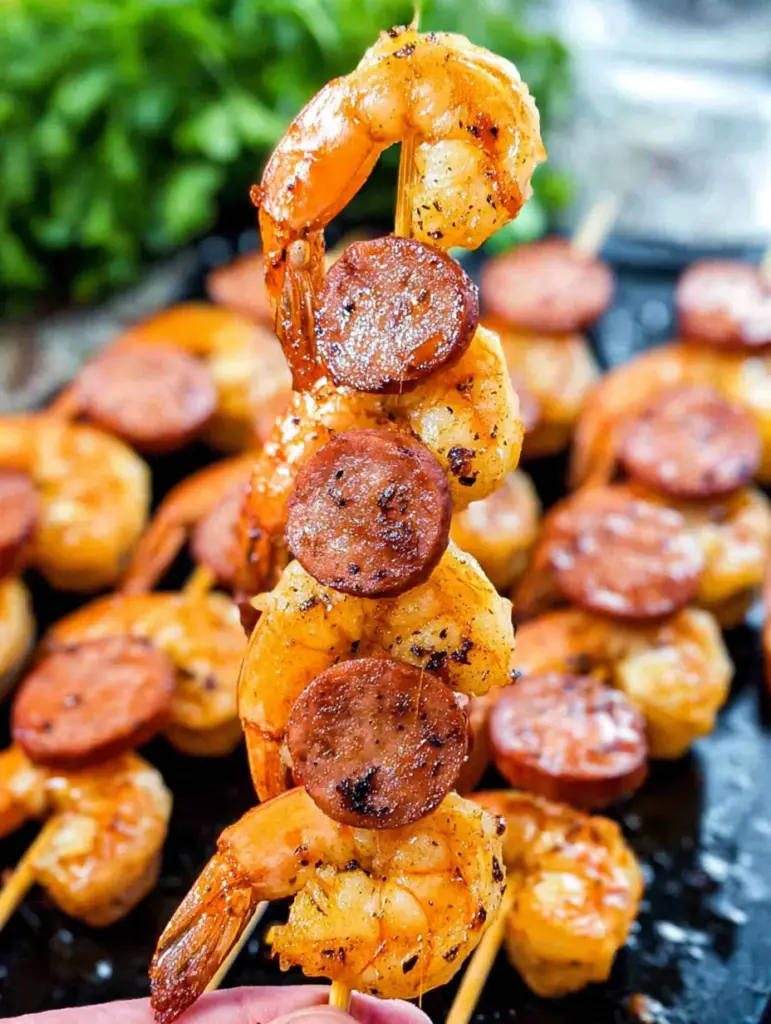 Sausage and Shrimp Kabobs