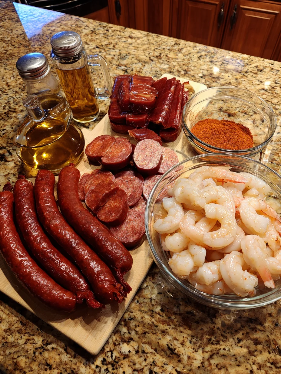 Sausage and Shrimp Kabobs