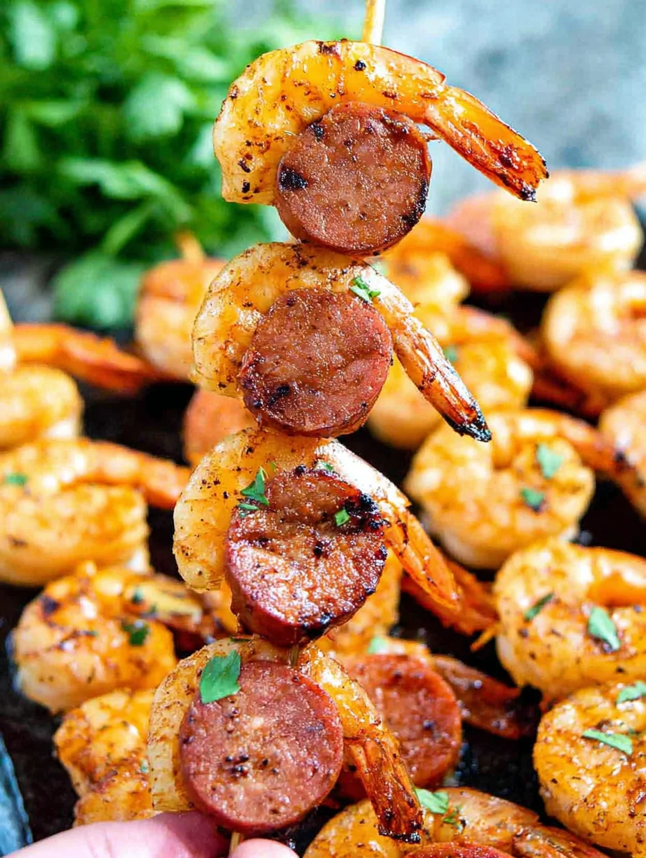 Sausage and Shrimp Kabobs