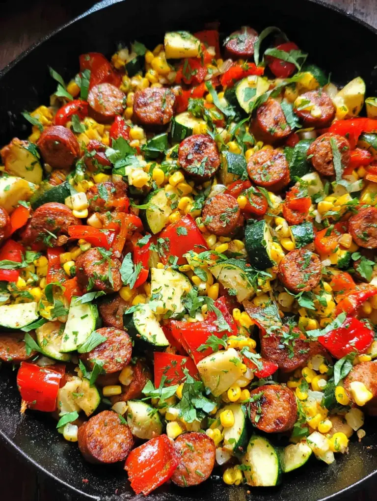 Sausage and Veggies Skillet