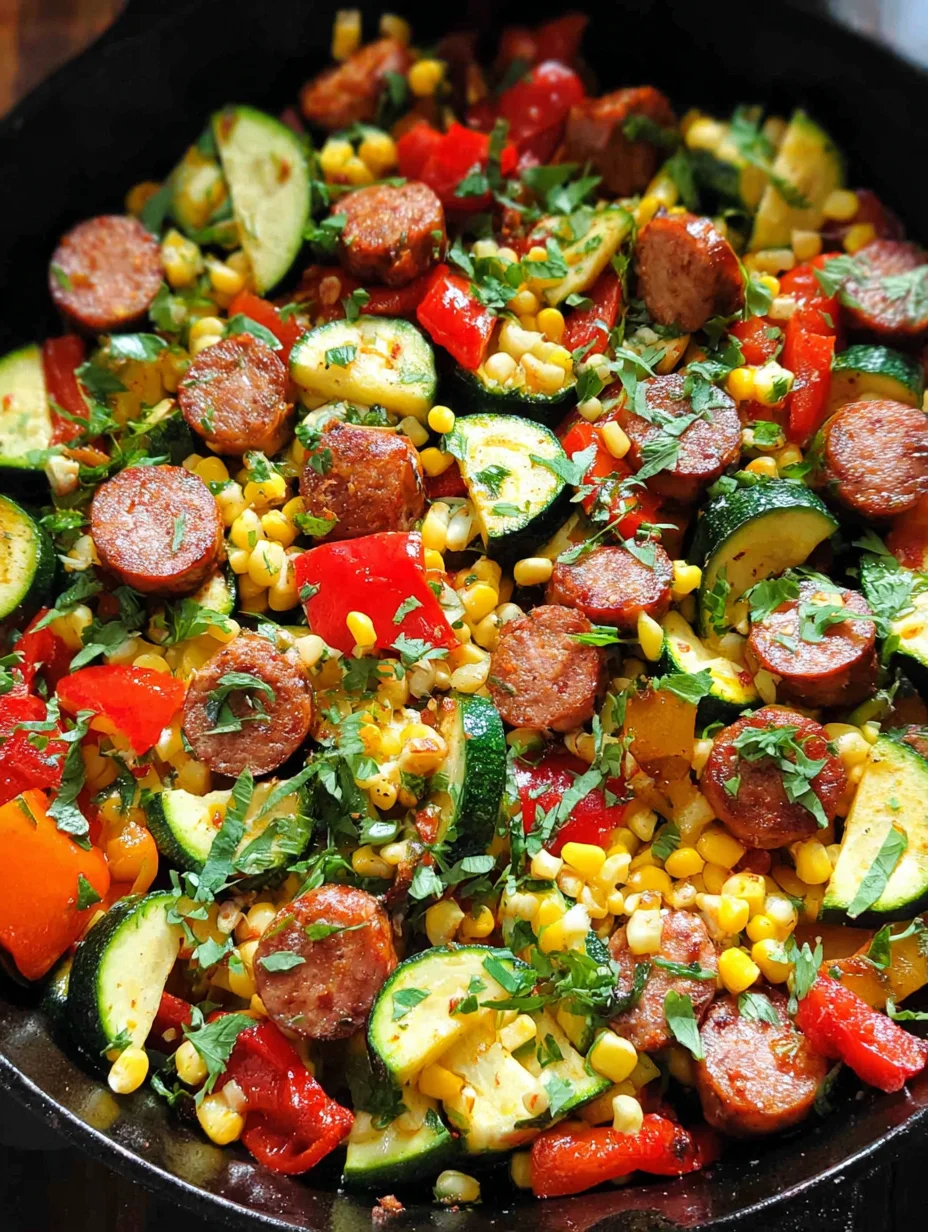 Sausage and Veggies Skillet