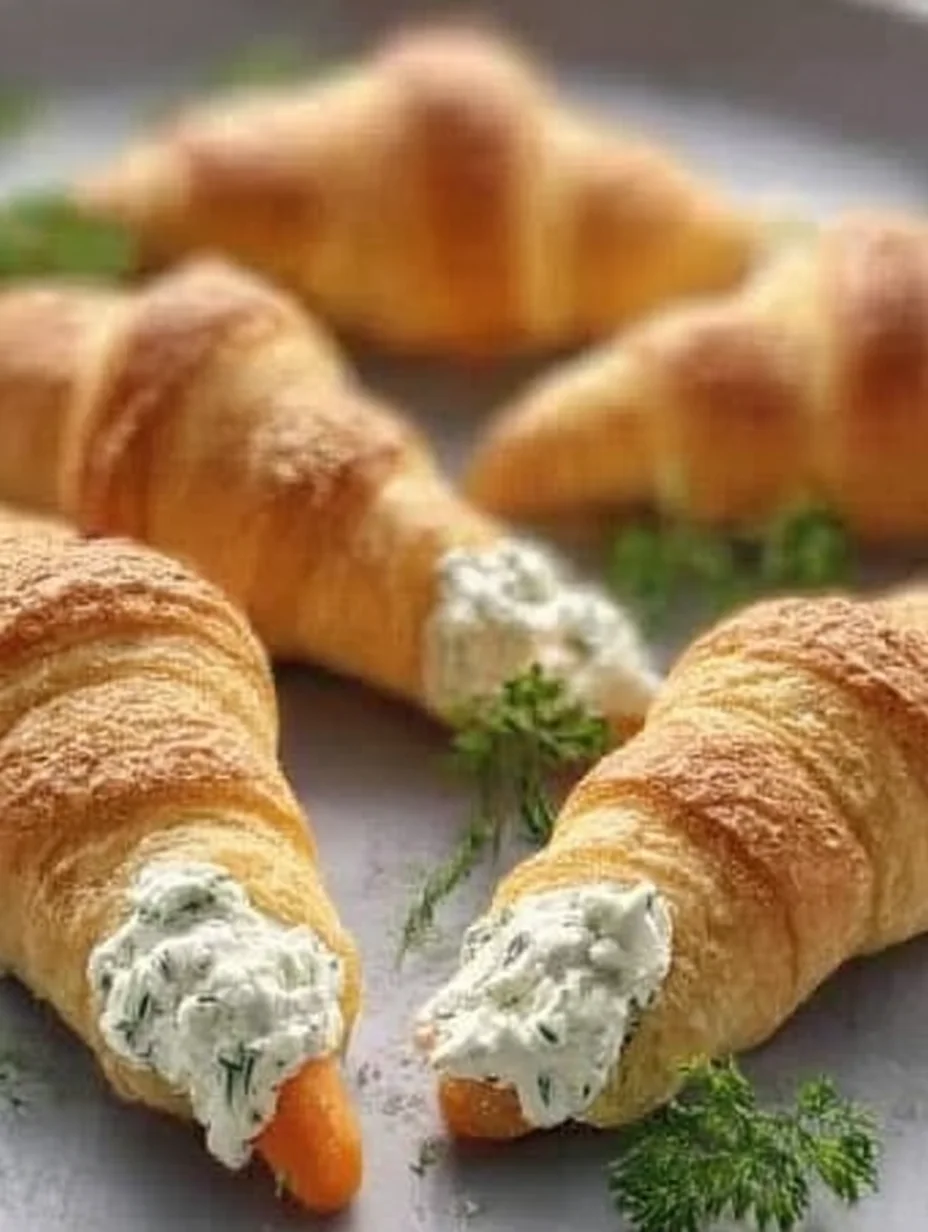 Stuffed Crescent Roll Carrots