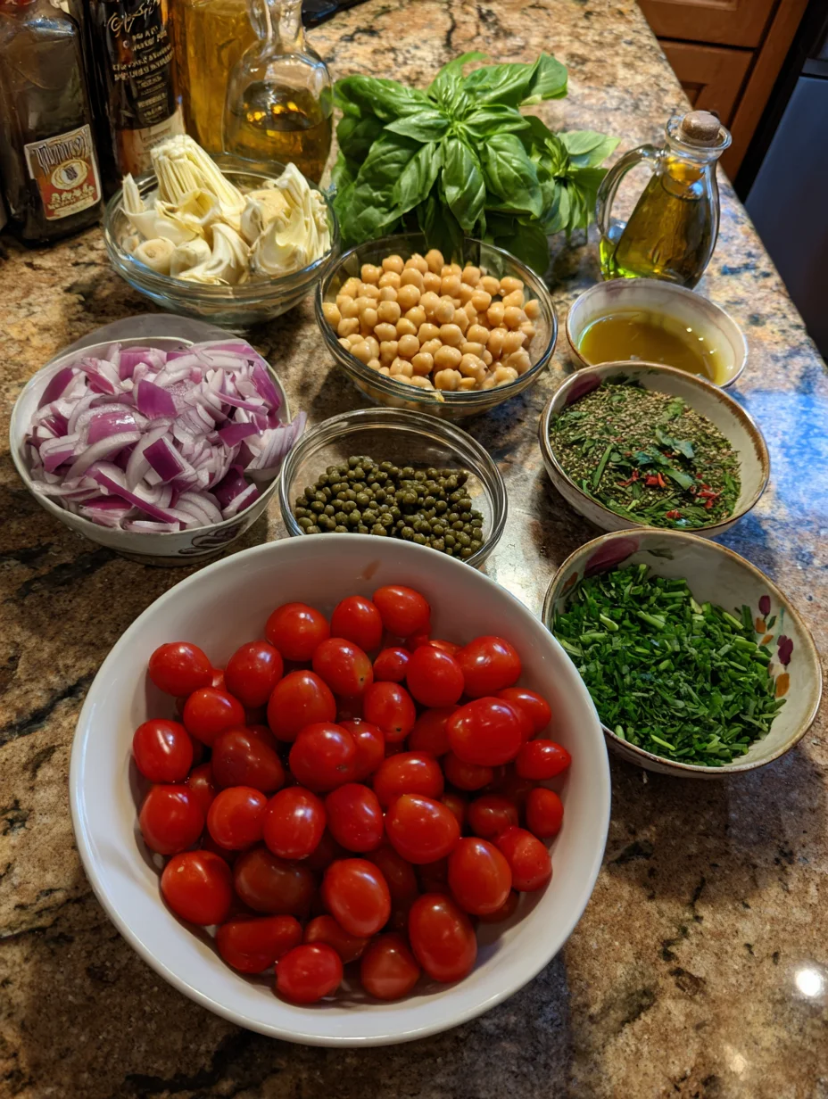 Tuscan Artichoke Tomato Salad