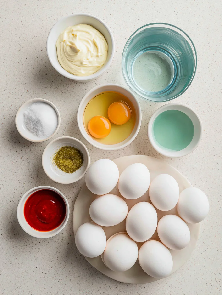 Colored Easter Deviled Eggs