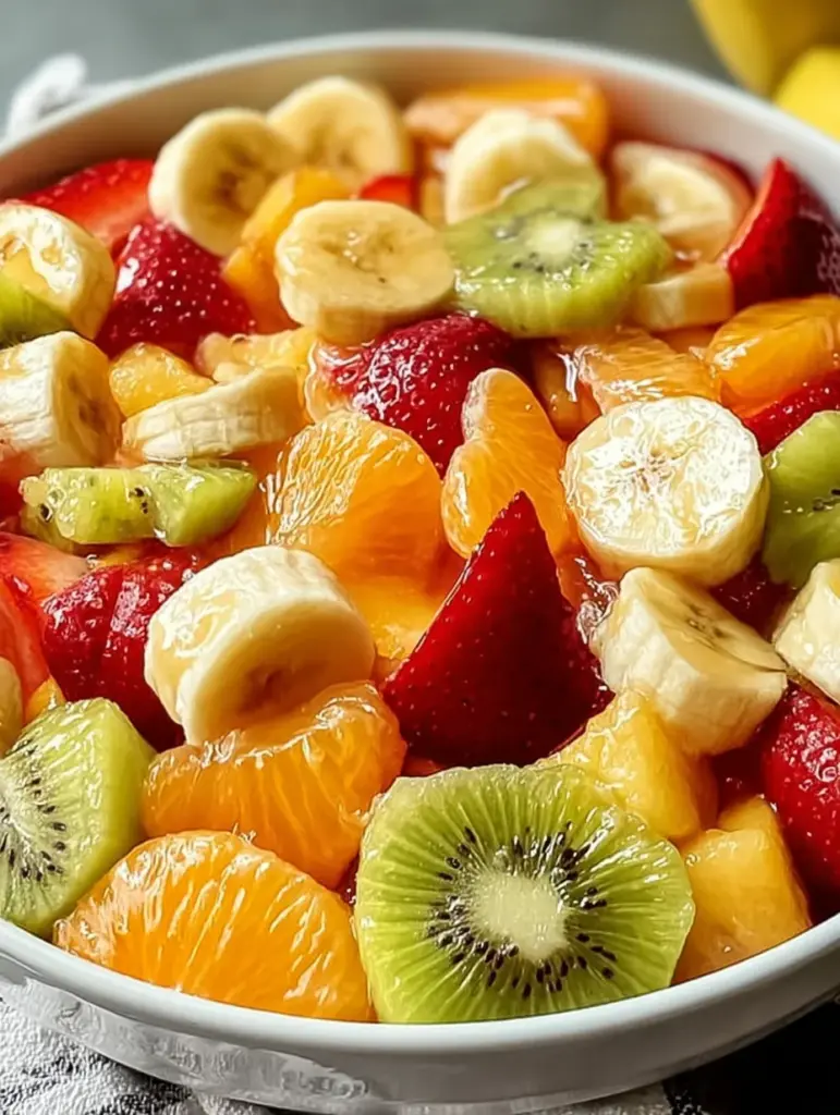 Delicious Easter Fruit Salad with Peach Pie Filling