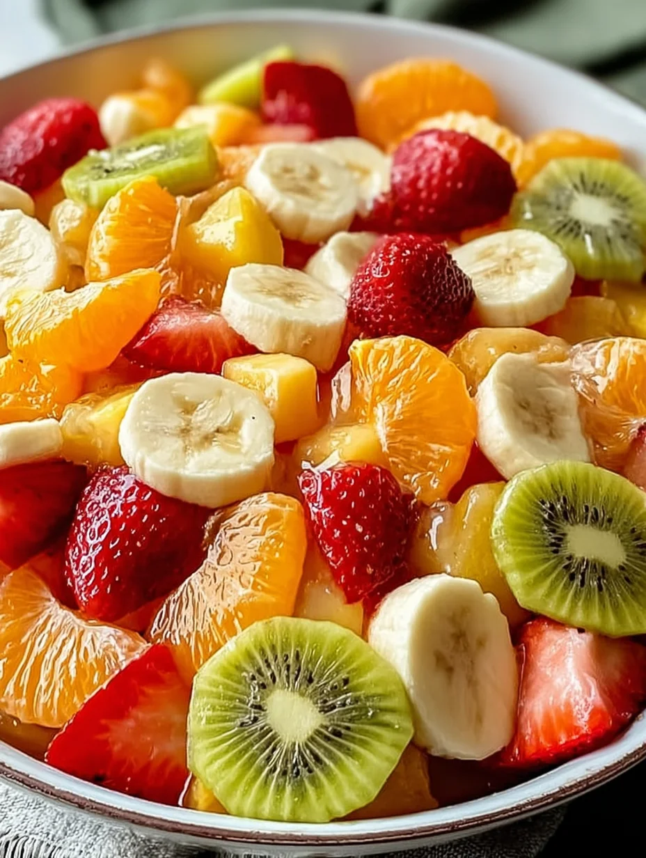Easter Fruit Salad with Peach Pie Filling