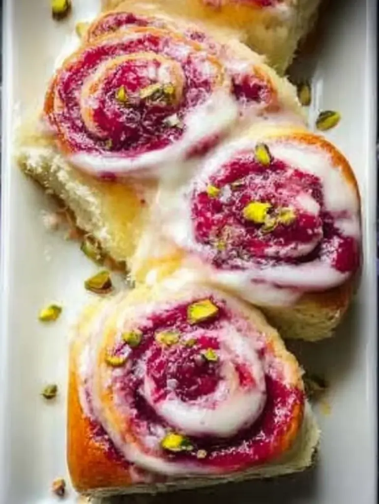 Edd Kimber’s Raspberry and Rose Cheesecake Buns for Blissful Mornings