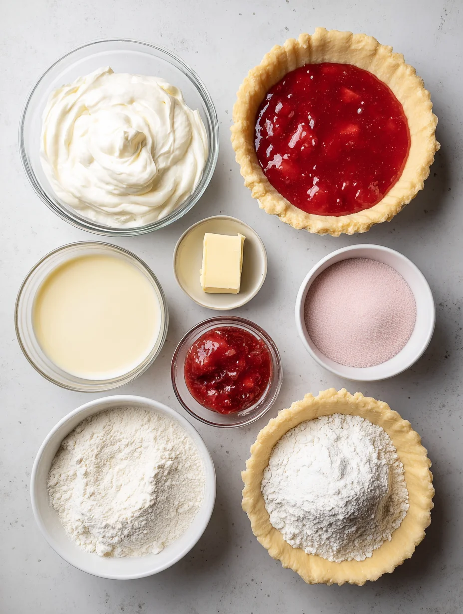 Strawberry Shortcake Freezer Pie